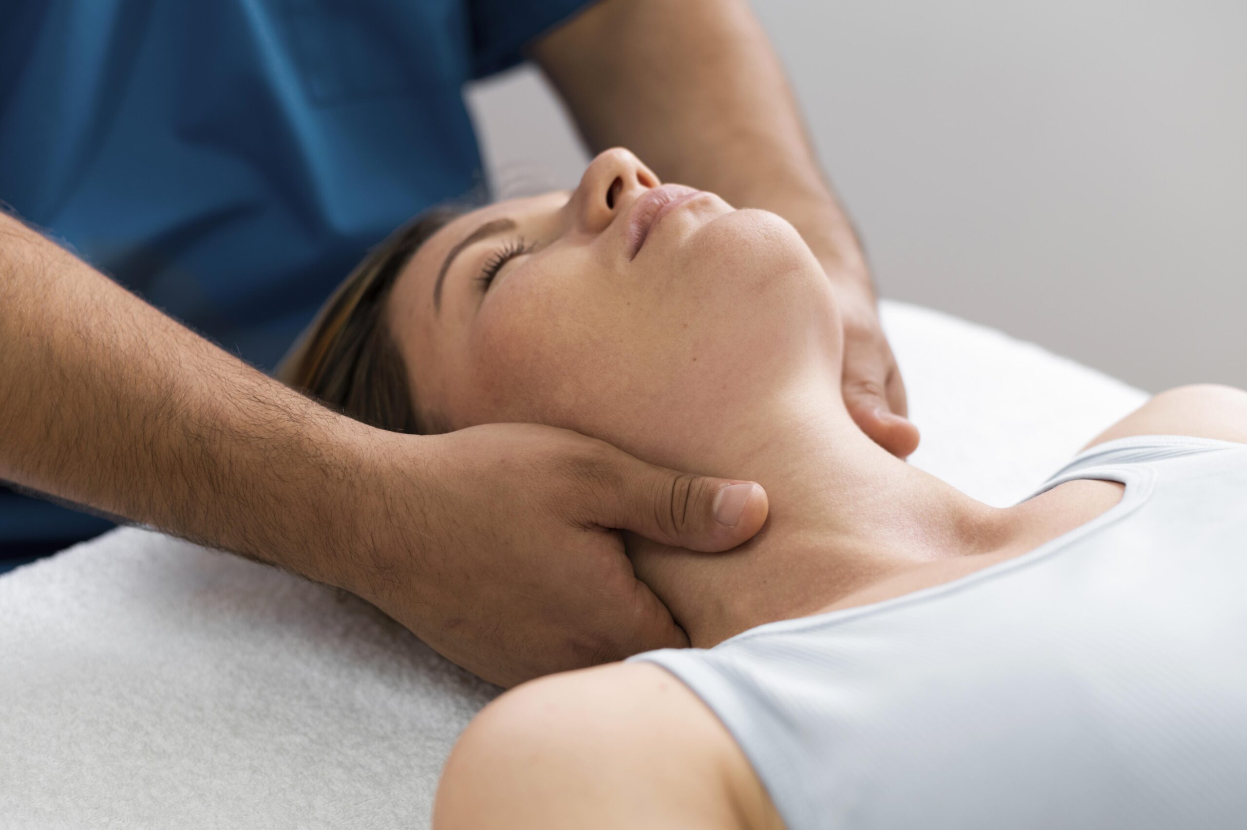 Patientin in der Praxis für Osteopathie
